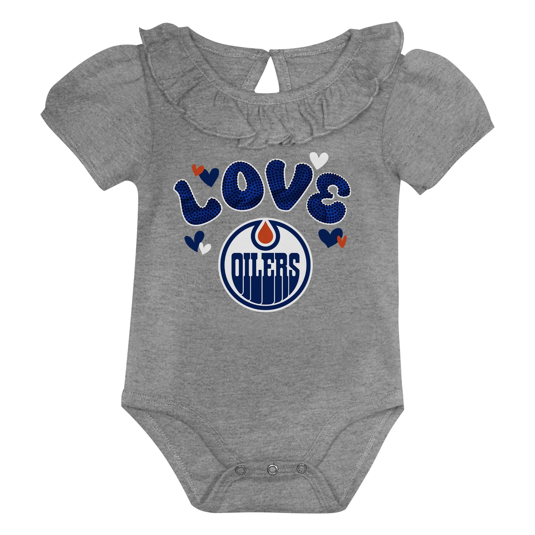 Edmonton Oilers Infant Outerstuff "Live, Love, Play" 2-Piece Creeper Set - Image 4