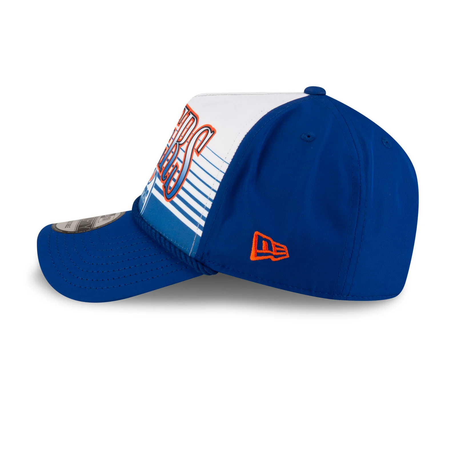Edmonton Oilers New Era Navy & White Gradient Throwback 9FORTY A-Frame Adjustable Hat - Image 5