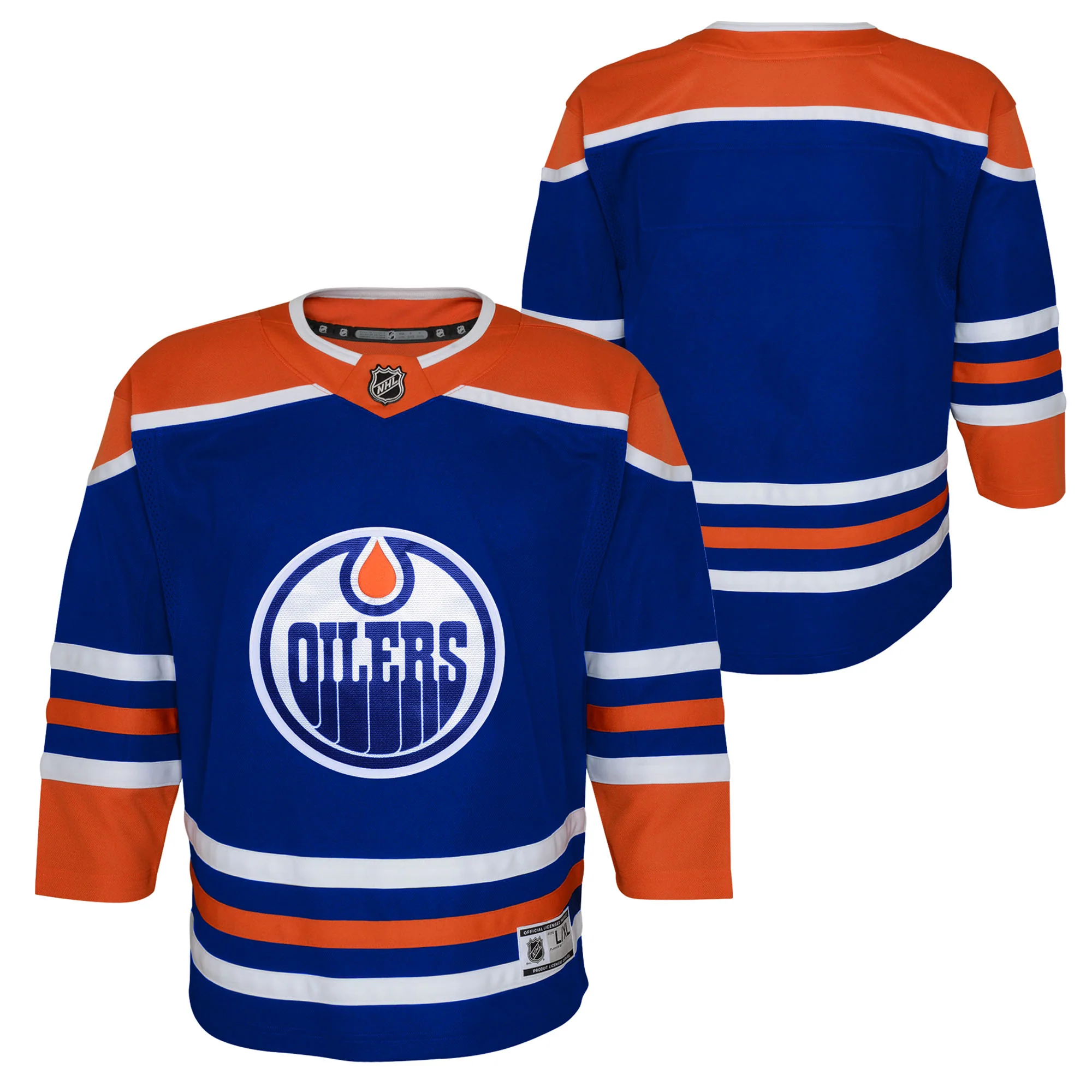 Edmonton Oilers Toddler Royal Blue Home Blank Jersey - Image 3