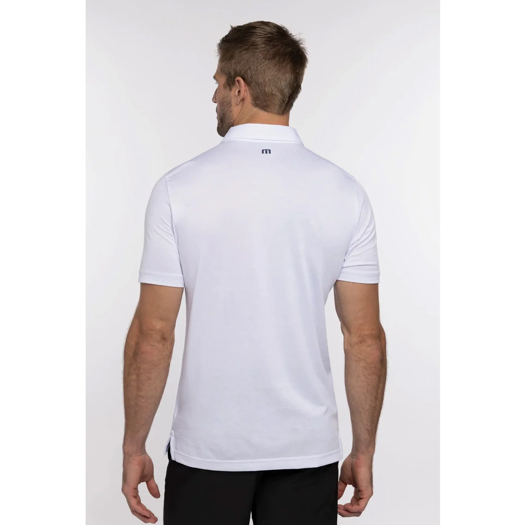 Edmonton Oilers TravisMathew Burn Card White Polo - Image 3