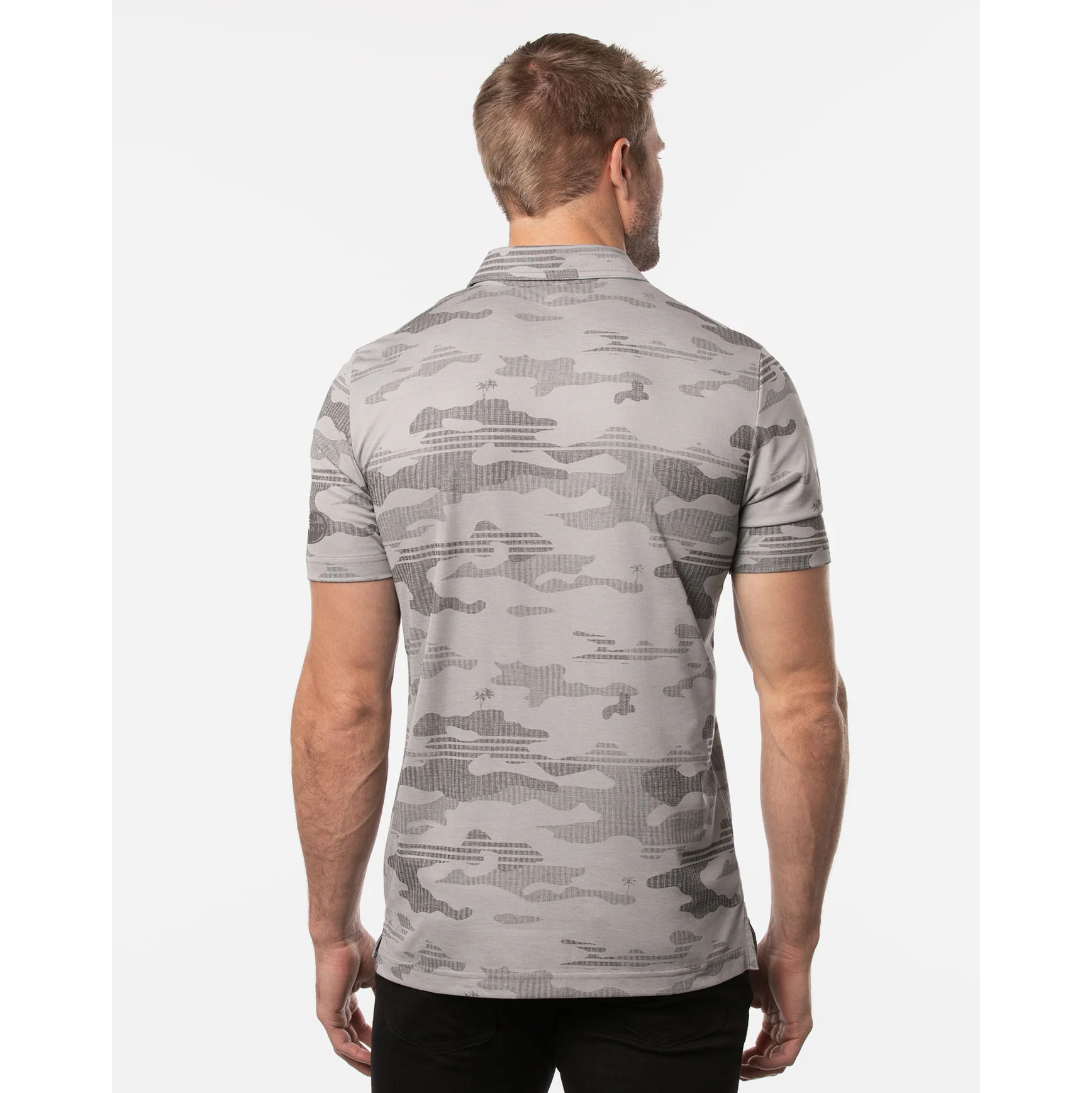 Edmonton Oilers TravisMathew Skywind Heather Grey Polo - Image 3